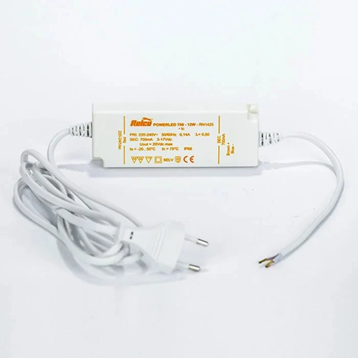 LED Treiber Konstantstrom 700 mA – 12 W | 220–240 V | IP66 | Relco RN1425