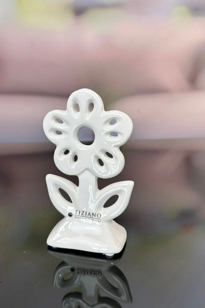 J3 Deko Tischblume Faleria 13cm creme-weiß