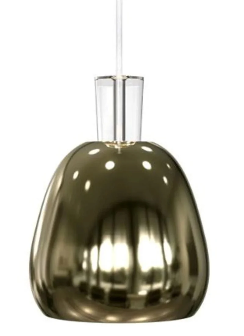 Pendelleuchte SHAPE II Gold – Design-Hängeleuchte mit E27, skandinavisch