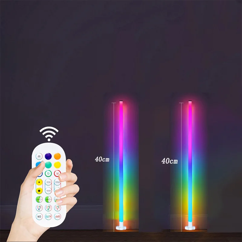 RGB Eck-Stehleuchte mit Musiksynchronisation für Heimkino und Wohnzimmer