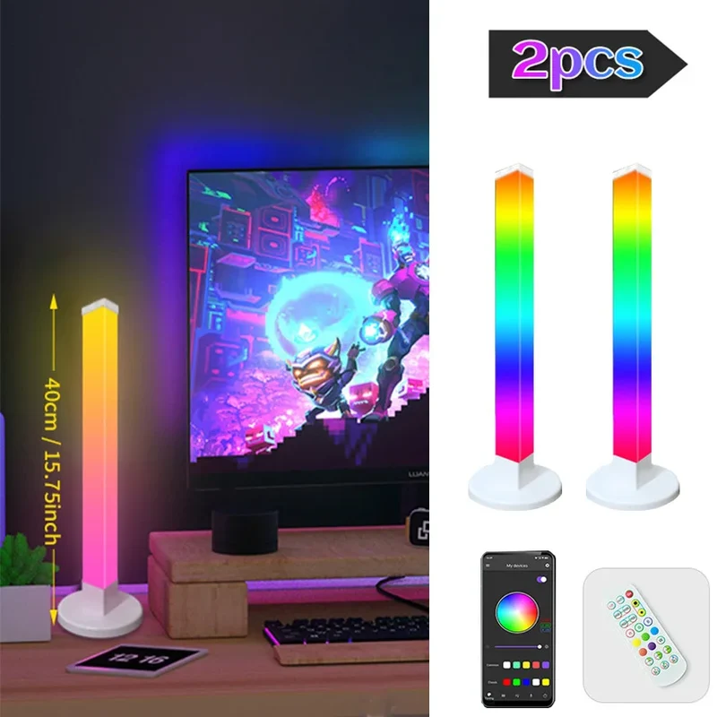 LED Eck-Stehlampe mit App-Steuerung und RGB-Licht für Wohn- und Esszimmer