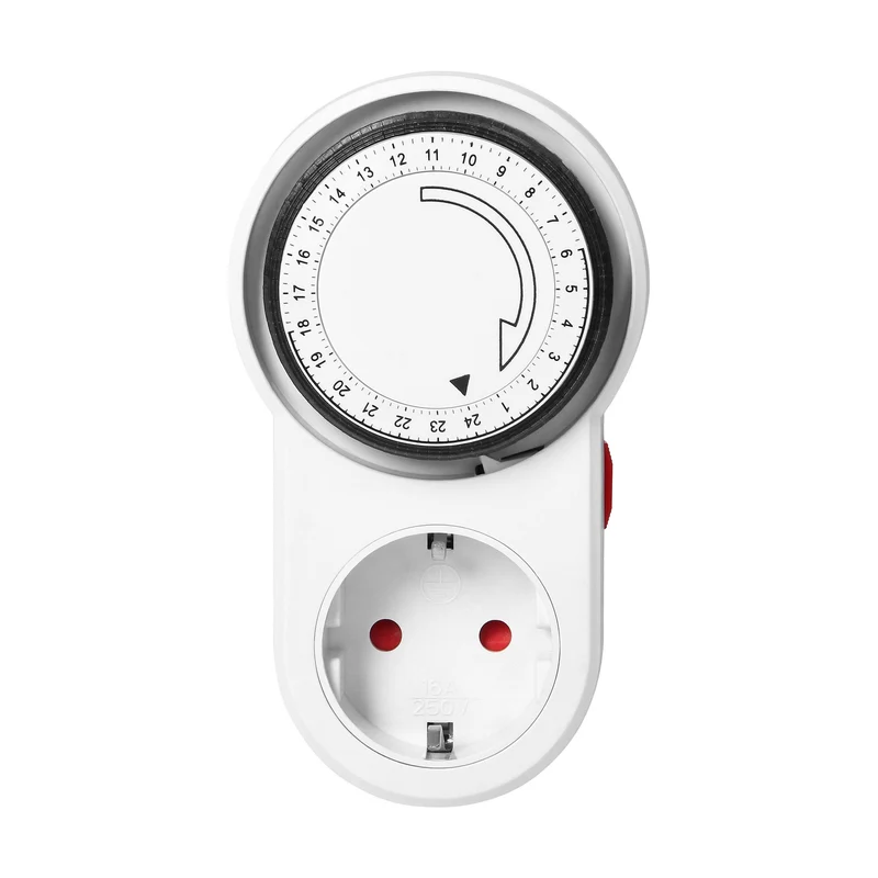 Mechanische Zeitschaltuhr Schuko, 3680W, 16A, IP20, 230V~, 50Hz, Kein Akku