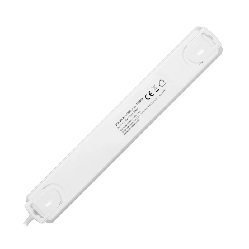 Hochwertige Steckdosenleiste, 6 Schuko-Steckdosen, 2x USB, 3m Kabel