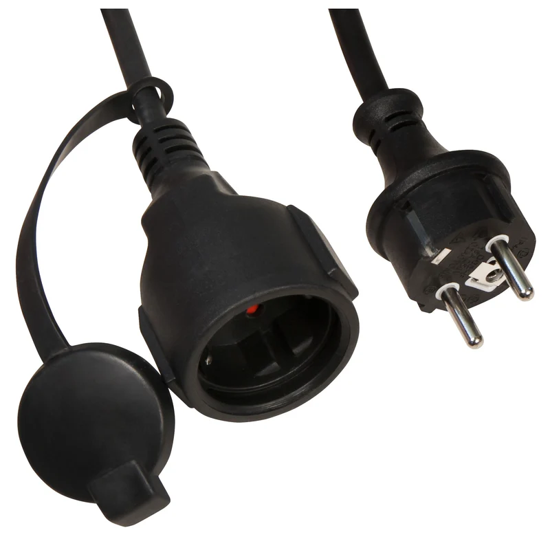 Zwischenstecker mit Dämmerungsschalter - IP44 auch für Außen geeignet - Zeitschaltuhr (1-9 Std.) und Kabel