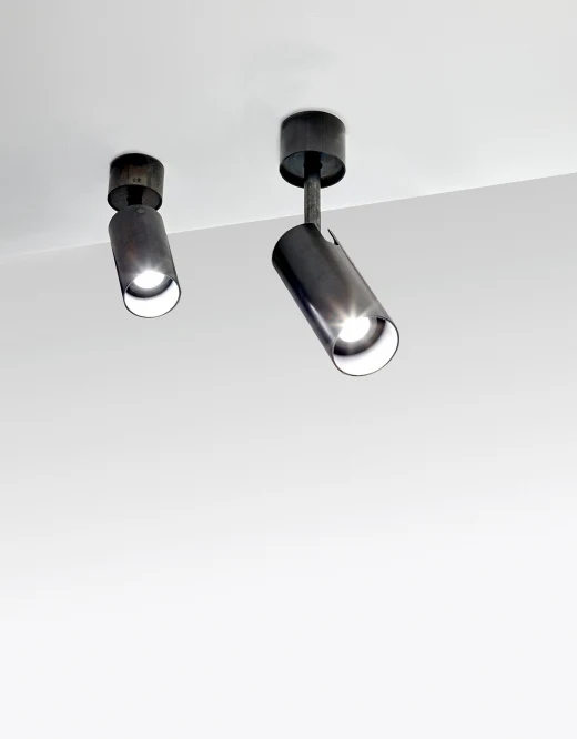 Ceiling Spotlight Nr.03 SOFISTICATO Blaustahl D 7.5 H 32