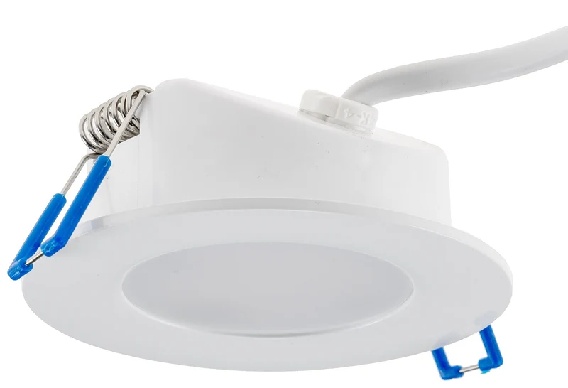 LED-Einbauleuchte, 30mm flach, IP44, 460/500 Lumen, 4,9W, 230V, Ø85x30mm, Energieeffizienzklasse E