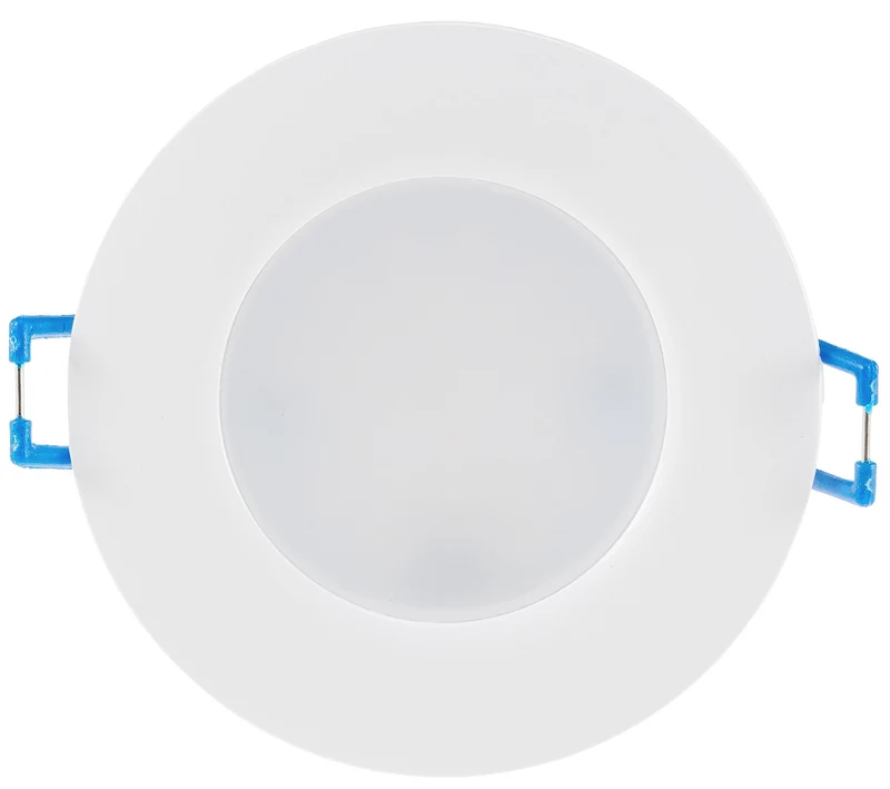LED-Einbauleuchte, 30mm flach, IP44, 460/500 Lumen, 4,9W, 230V, Ø85x30mm, Energieeffizienzklasse E