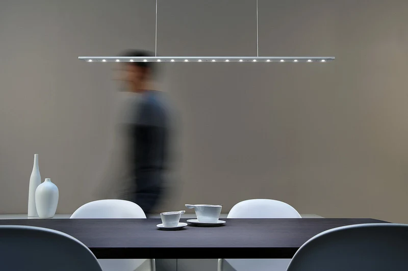 Pendelleuchte Anax CC, 135 cm, Arctic Silver Brilliance (Retourenartikel)