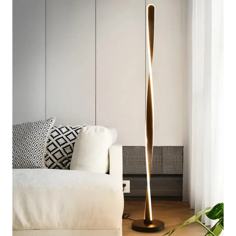 Stehlampe mit integrierter Leselampe aus Chrom für Wohnzimmer und Schlafzimmer