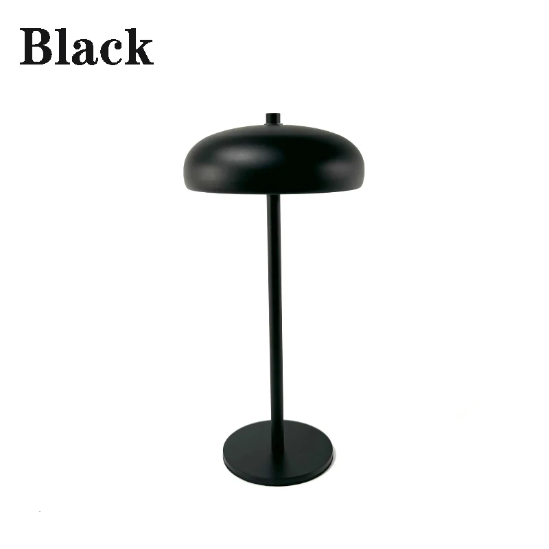 Nordische Akku-Touch-Tischlampe aus Metall für Café und Nachttisch