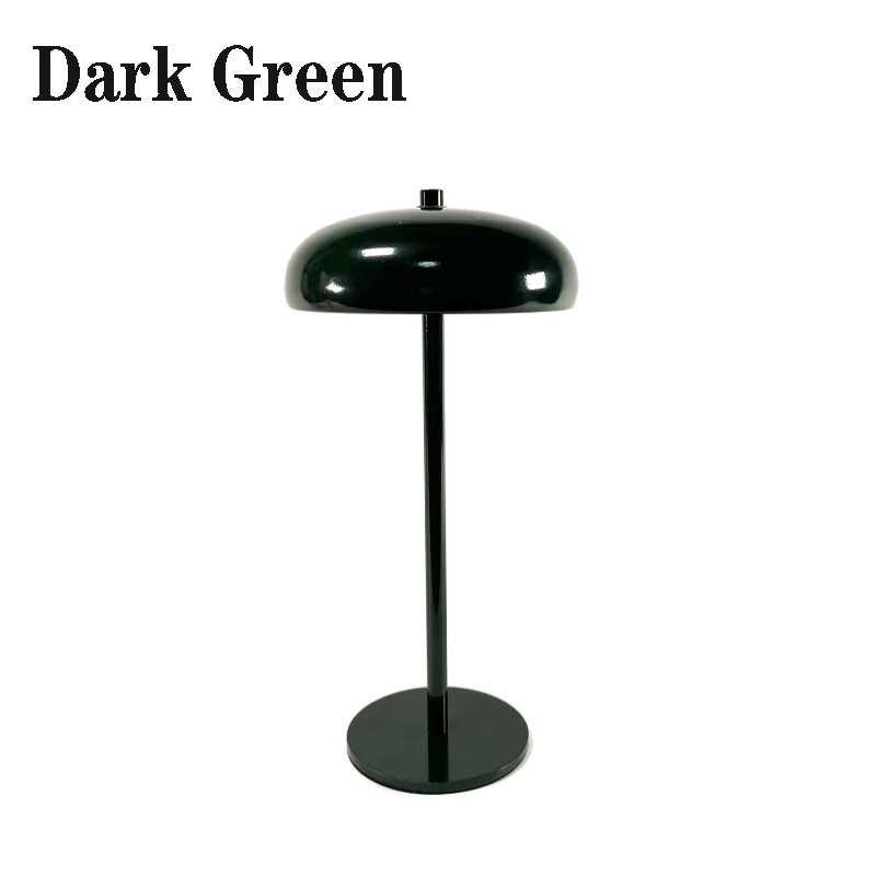 Nordische Akku-Touch-Tischlampe aus Metall für Café und Nachttisch
