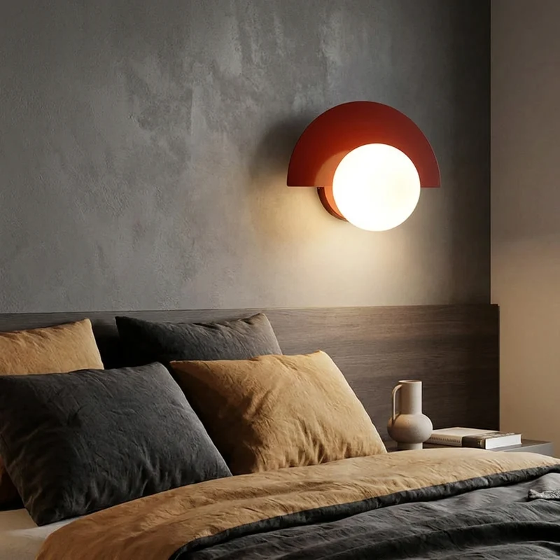 Moderne Runde Wandleuchte für Schlafzimmer und Flur