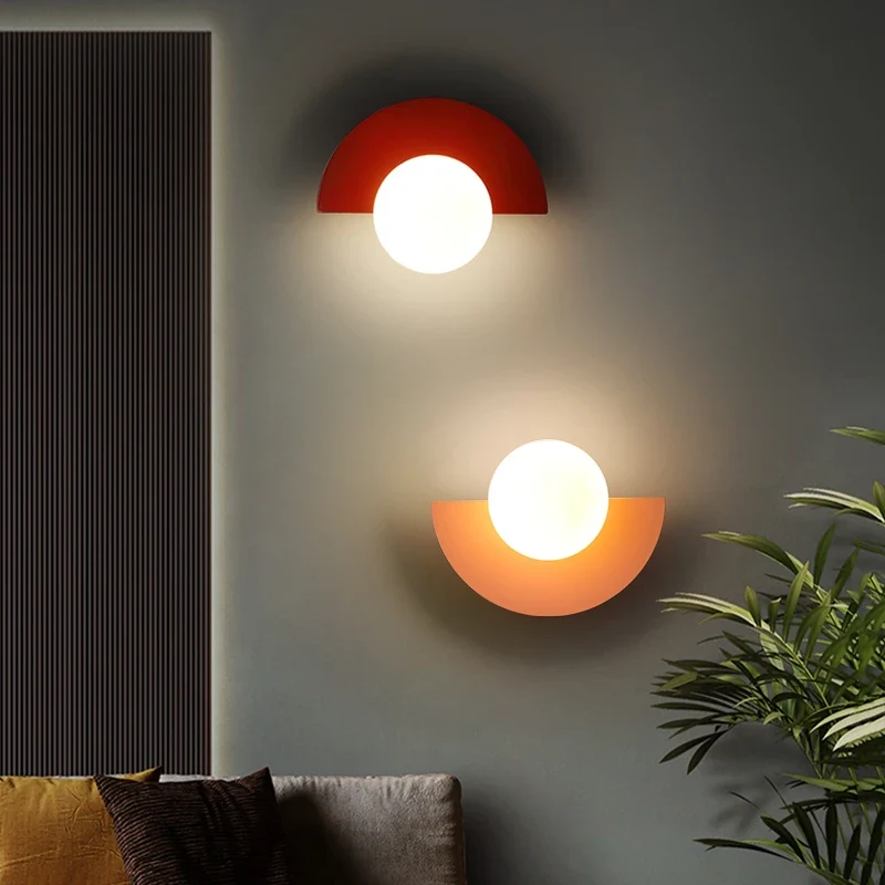Moderne Runde Wandleuchte für Schlafzimmer und Flur