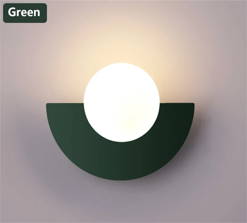 Moderne Runde Wandleuchte für Schlafzimmer und Flur