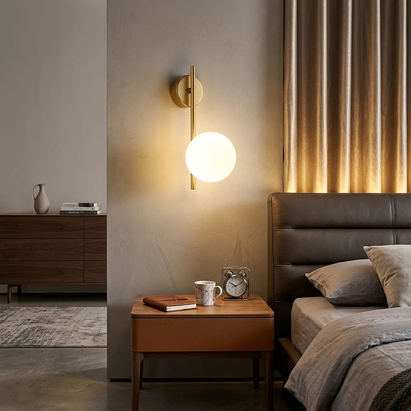 Moderne LED Wandleuchte für Wohnzimmer und Schlafzimmer Ambiente