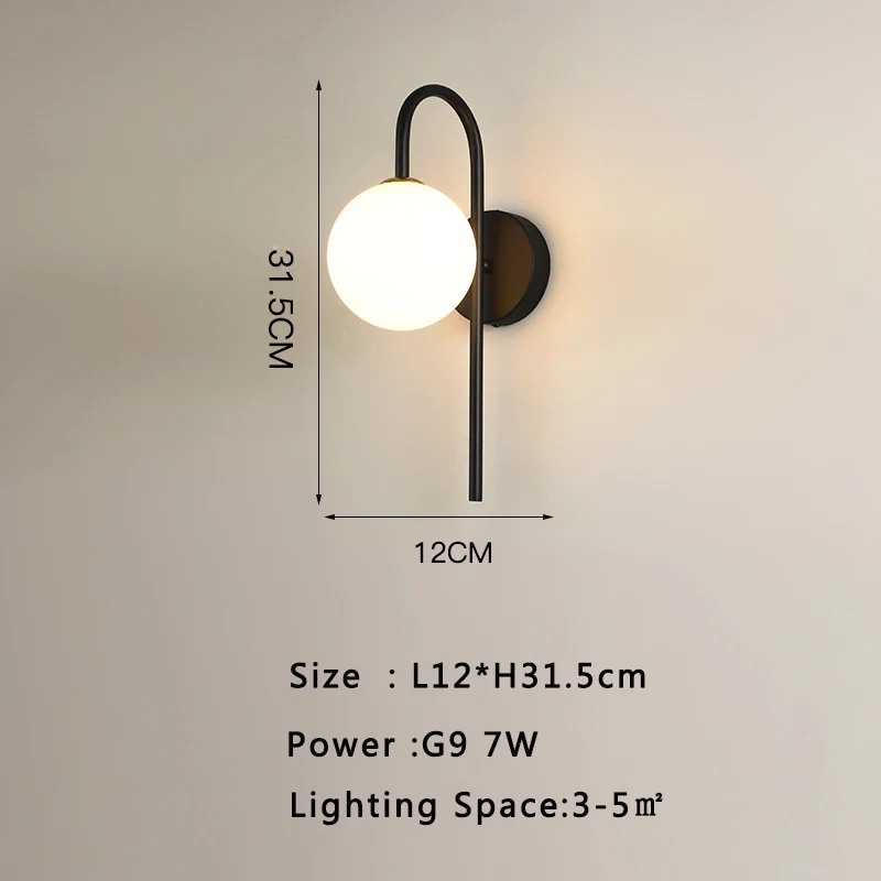 Moderne LED Wandleuchte für Wohnzimmer und Schlafzimmer Ambiente
