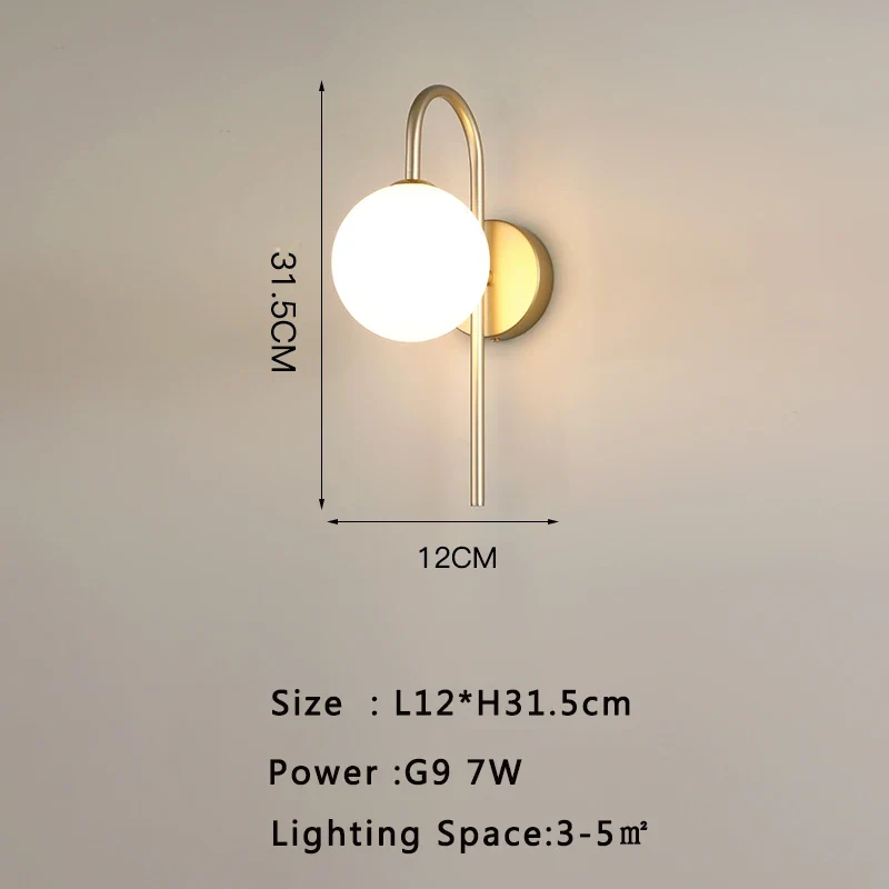Moderne LED Wandleuchte für Wohnzimmer und Schlafzimmer Ambiente