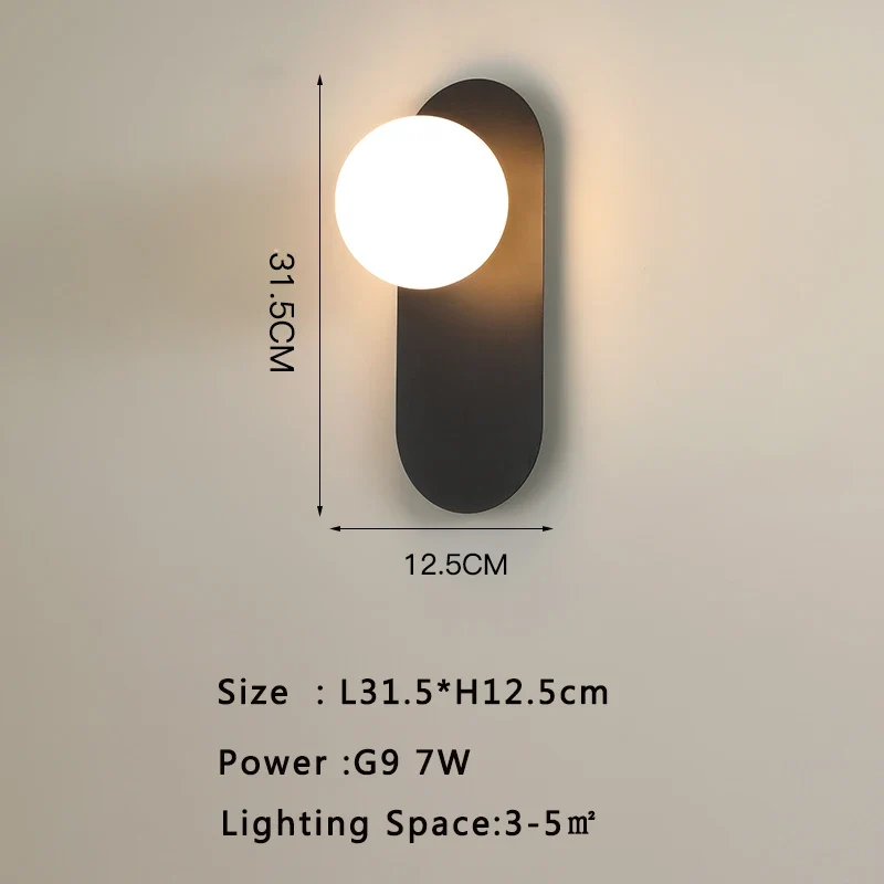 Moderne LED Wandleuchte für Wohnzimmer und Schlafzimmer Ambiente