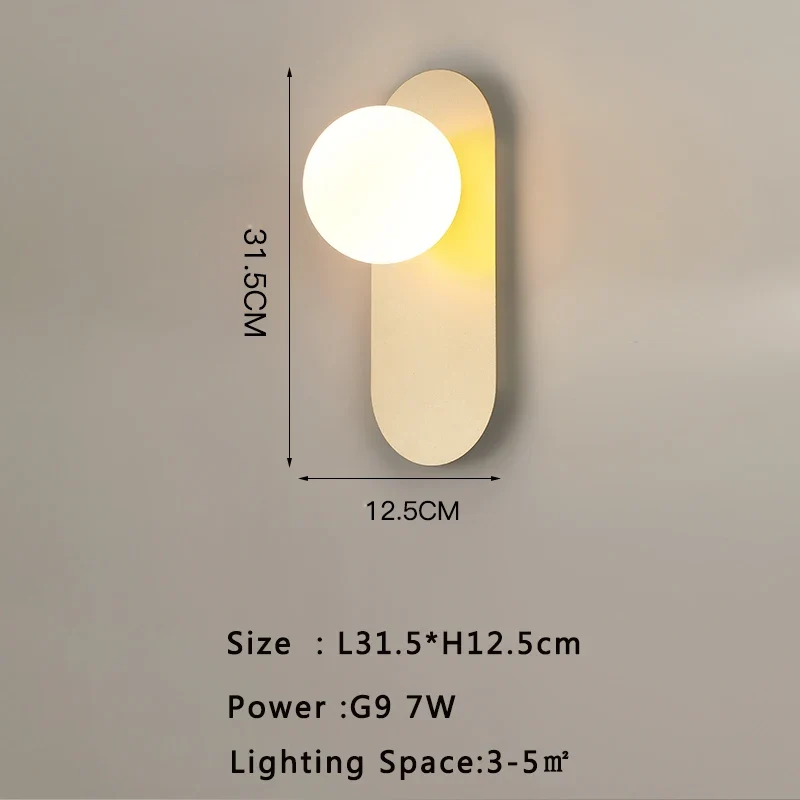 Moderne LED Wandleuchte für Wohnzimmer und Schlafzimmer Ambiente
