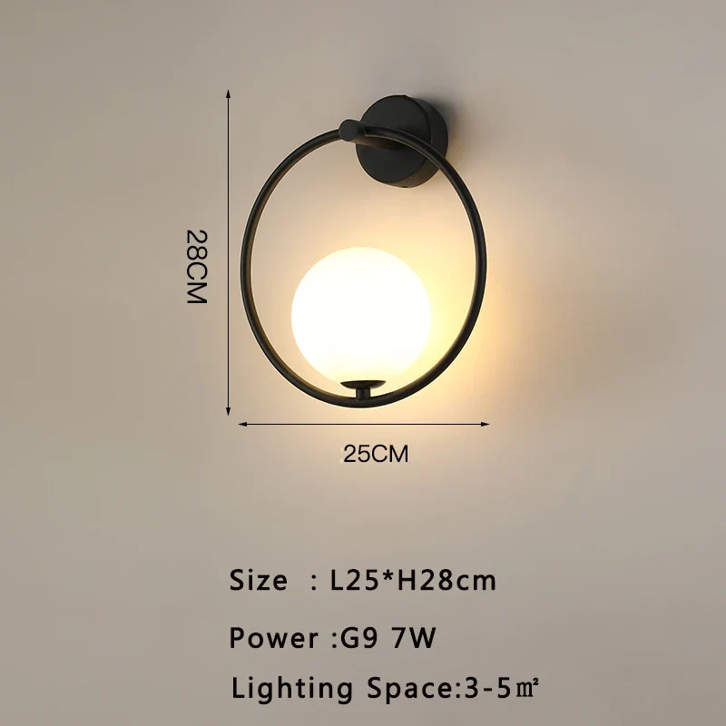 Moderne LED Wandleuchte für Wohnzimmer und Schlafzimmer Ambiente