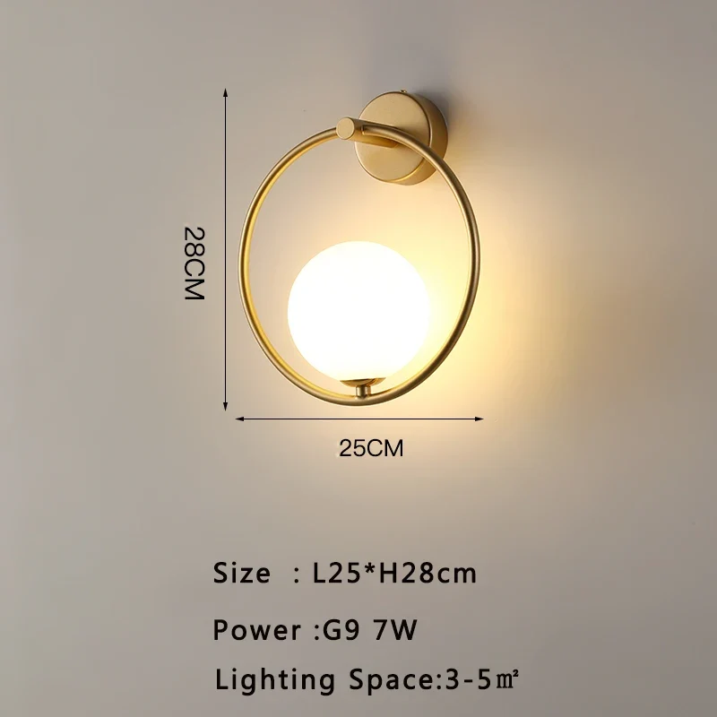 Moderne LED Wandleuchte für Wohnzimmer und Schlafzimmer Ambiente