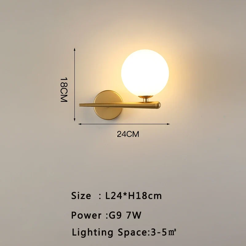 Moderne LED Wandleuchte für Wohnzimmer und Schlafzimmer Ambiente