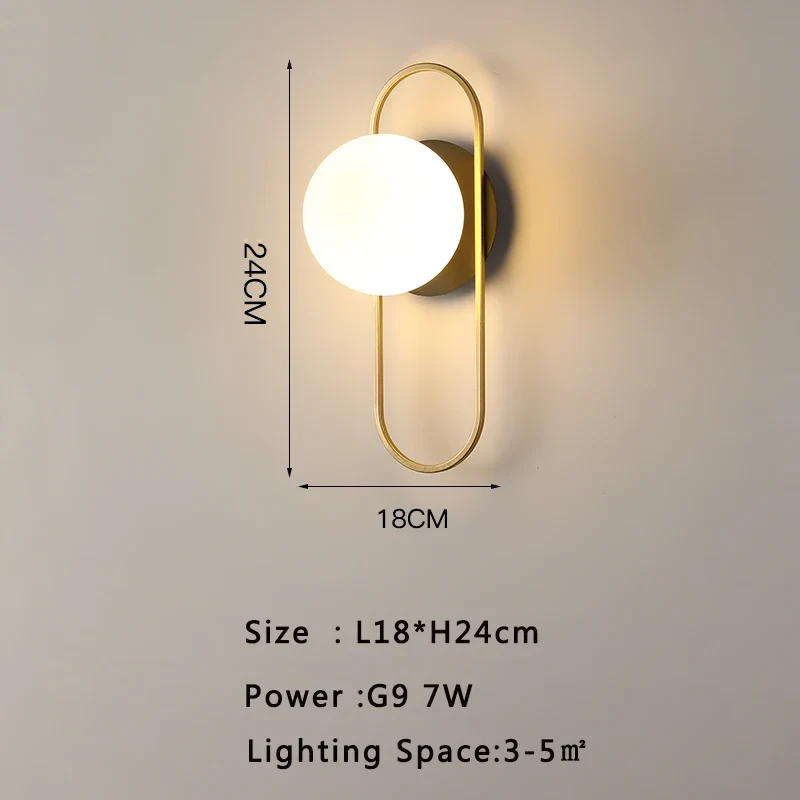Moderne LED Wandleuchte für Wohnzimmer und Schlafzimmer Ambiente