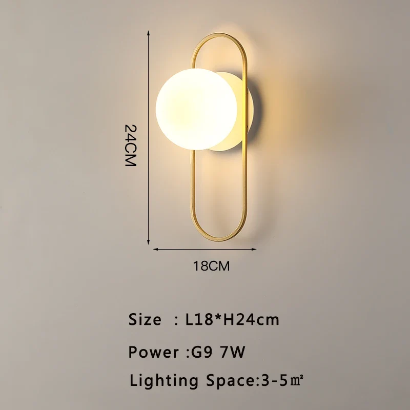 Moderne LED Wandleuchte für Wohnzimmer und Schlafzimmer Ambiente