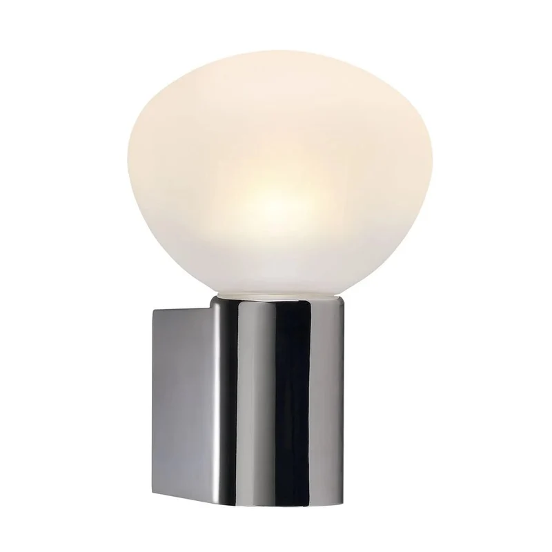 Skandinavische Spiegelleuchte S3 IP44 – Bad Wandleuchte Chrom Glas – Nordlux Design