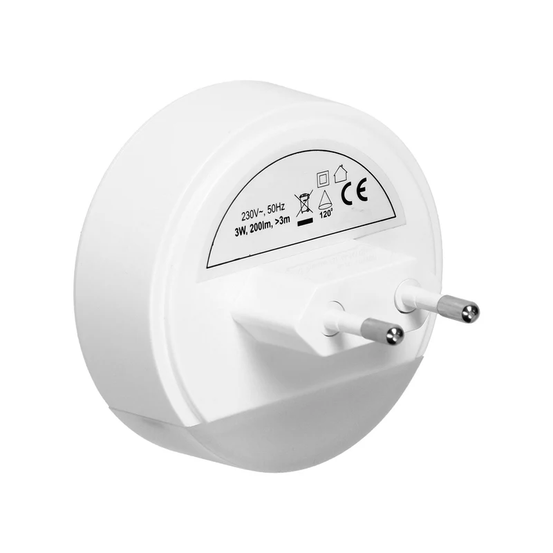LED-Nachtlicht mit Bewegungs- & Dämmerungssensor, 3W, 200lm, 3000K, 230V~, 50Hz