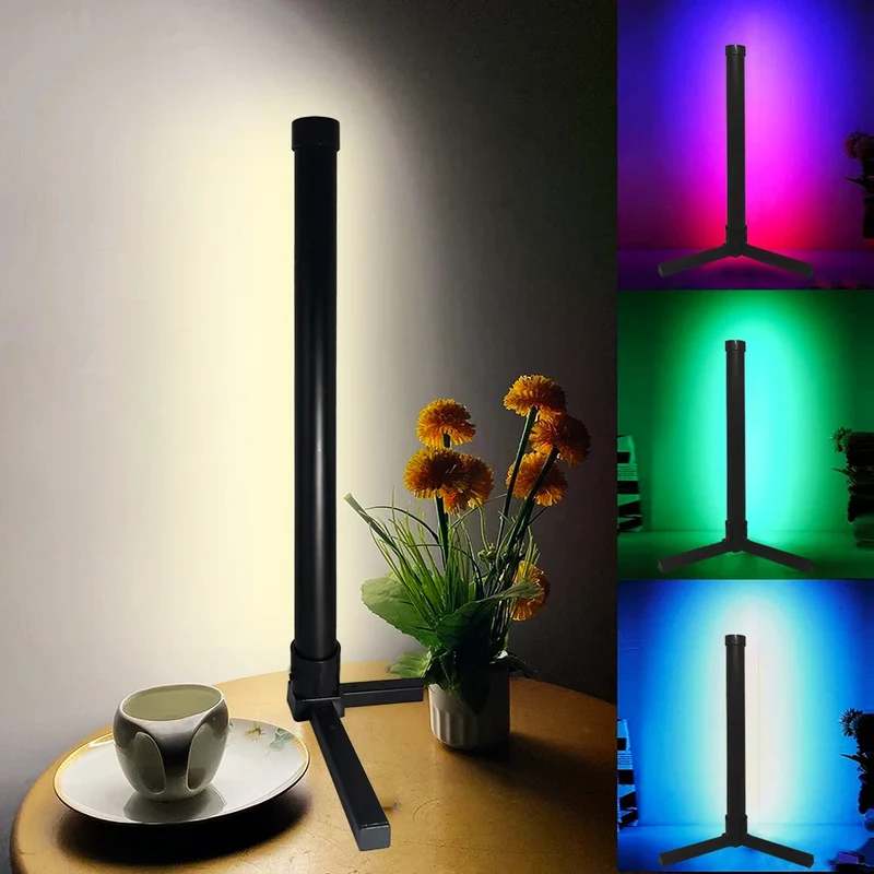 RGB Eck-Stehlampe mit Fernbedienung für Gaming-Zimmer und Wohnzimmer