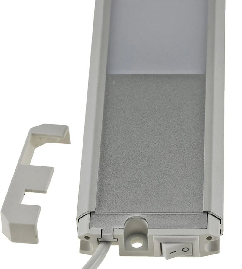 LED Unterbauleuchte 60cm, 230V, Direktbetrieb, Warmweiß/Neutralweiß, Aluminium-Gehäuse, 10W, Nicht Dimmbar, IP20, Inkl. 1,5m Kabel und Stecker
