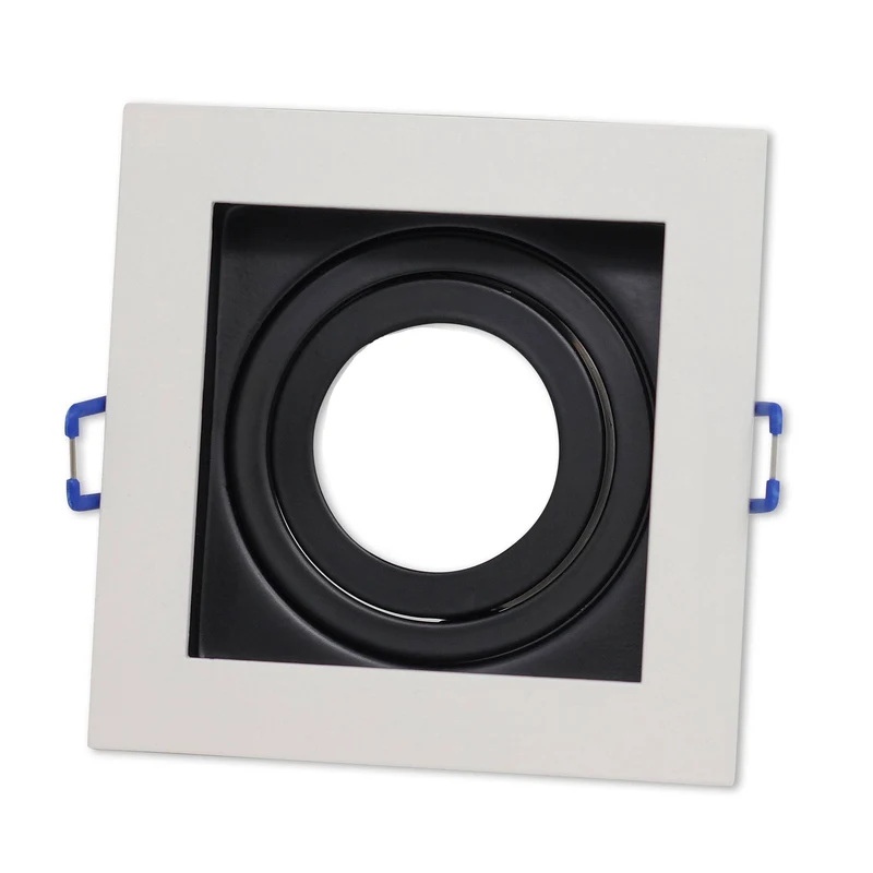 LED Einbaustrahler 3-6,5W eckig rund 230V flach Spot Strahler 90-95mm