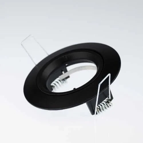 LED Einbaustrahler Schwarz – GU10 – 5 W – rund – 230 V – ohne Sprengring – Relco