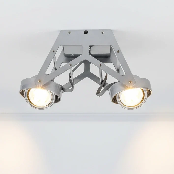 LED Deckenleuchte WAP 2-flammig GU10 kardanischer Deckenstrahler im Industrie-Design Made in Italy