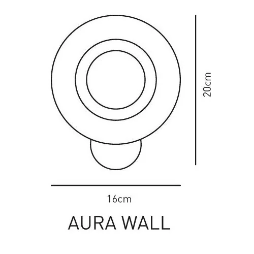 LED Wandleuchte rund weiß Aura Wall – Effektleuchte mit Lichtanimation
