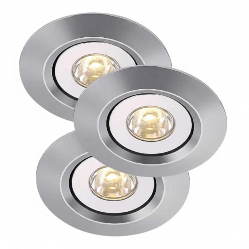 Raven Mini – 3er Set LED Einbaustrahler 230 V | schwenkbar | warmweiß