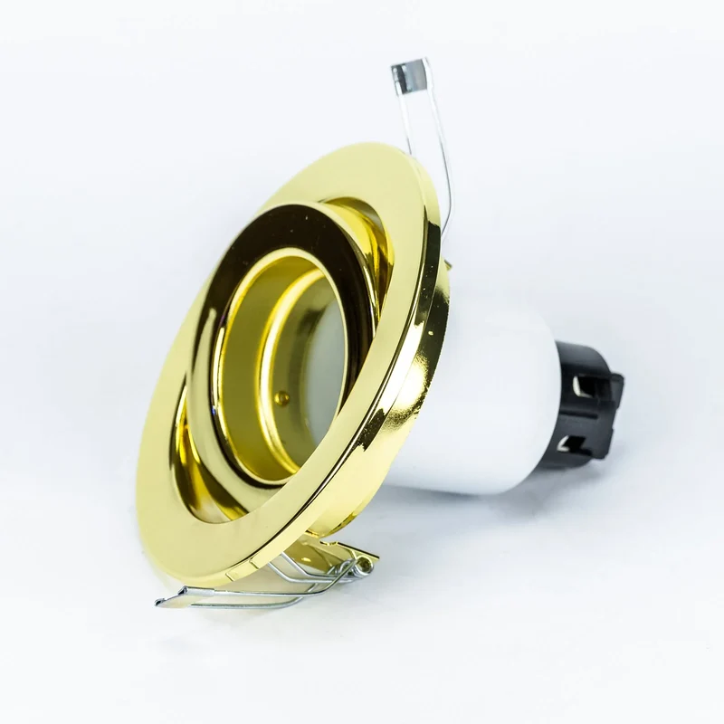 Venus Einbaustrahler Gold schwenkbar – E27 Fassung, rund, 230 V