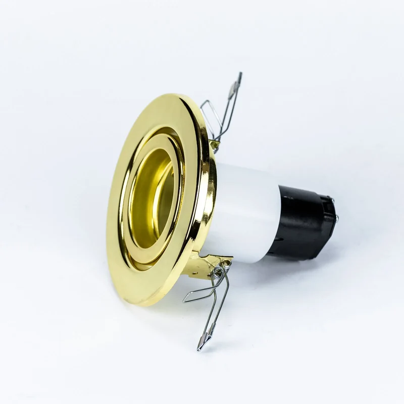 Venus Einbaustrahler Gold schwenkbar – E27 Fassung, rund, 230 V