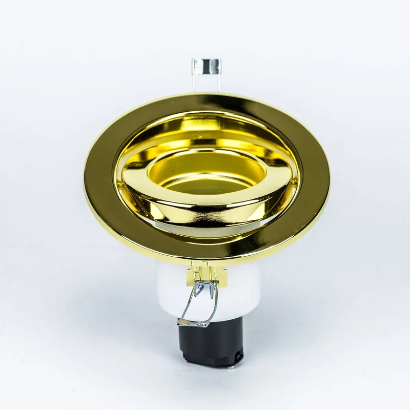 Venus Einbaustrahler Gold schwenkbar – E27 Fassung, rund, 230 V
