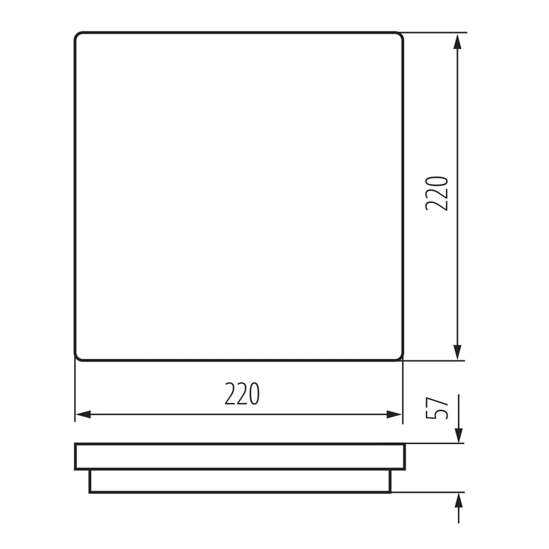 LED- Deckenleuchte mit oder ohne Bewegungssensor IP65 12/18 Watt oder 24/30 Watt