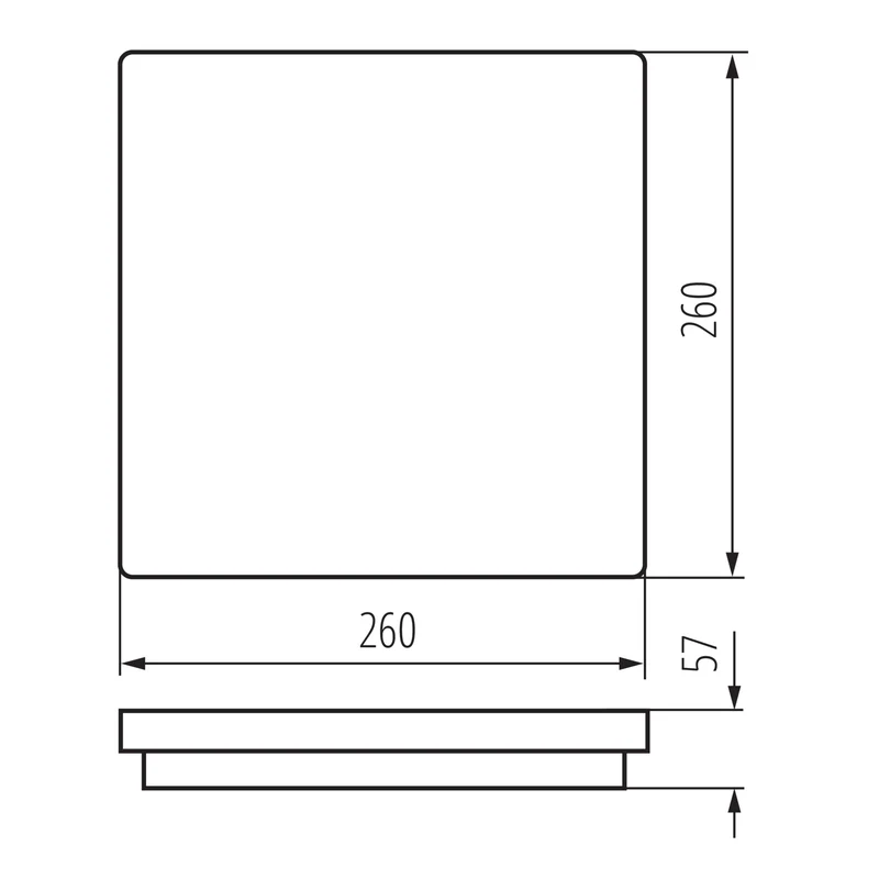LED- Deckenleuchte mit oder ohne Bewegungssensor IP65 12/18 Watt oder 24/30 Watt