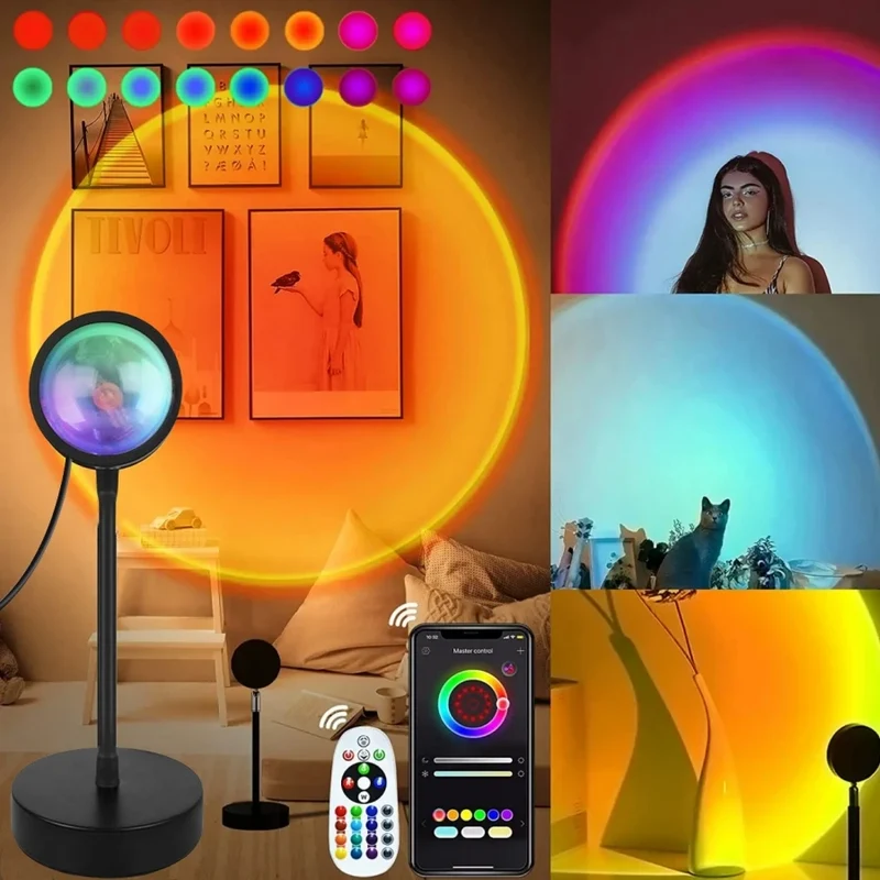 RGB Sonnenuntergang Projektionslampe für Stimmungslicht und Fotografie