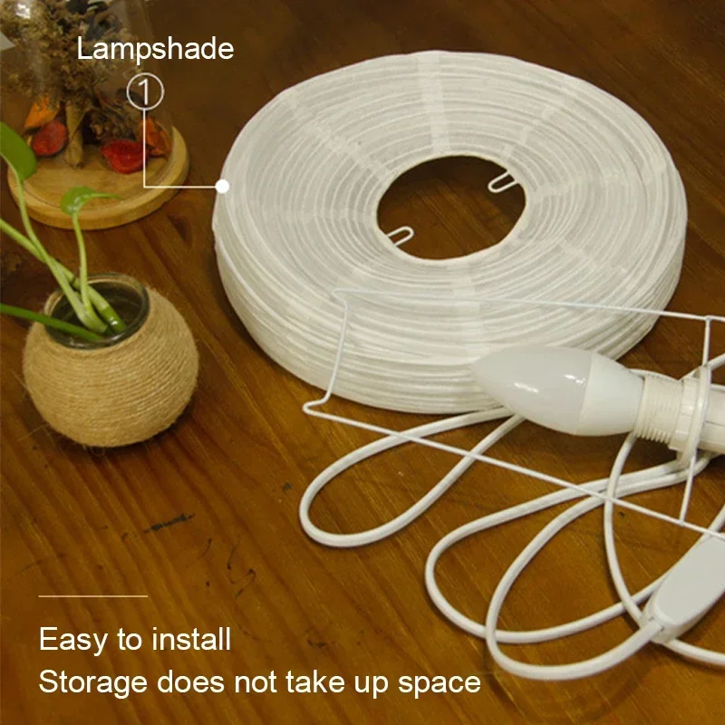Japanische Reispapier Tischlampe für minimalistisches Wohnzimmer und Schlafzimmer