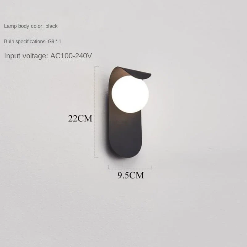 Moderne LED Wandlampe für Flur und minimalistisches Schlafzimmer