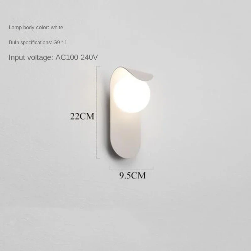 Moderne LED Wandlampe für Flur und minimalistisches Schlafzimmer