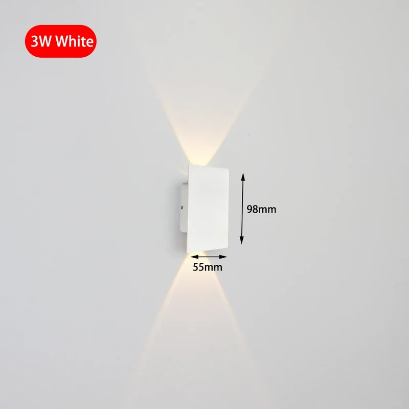 Moderne Aluminium Wandleuchte für Schlafzimmer, Flur und Wohnzimmer