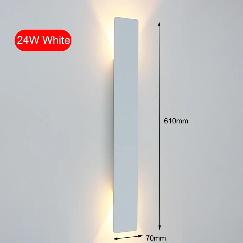 Moderne Aluminium Wandleuchte für Schlafzimmer, Flur und Wohnzimmer