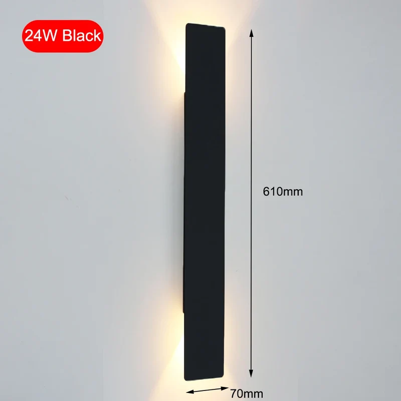Moderne Aluminium Wandleuchte für Schlafzimmer, Flur und Wohnzimmer