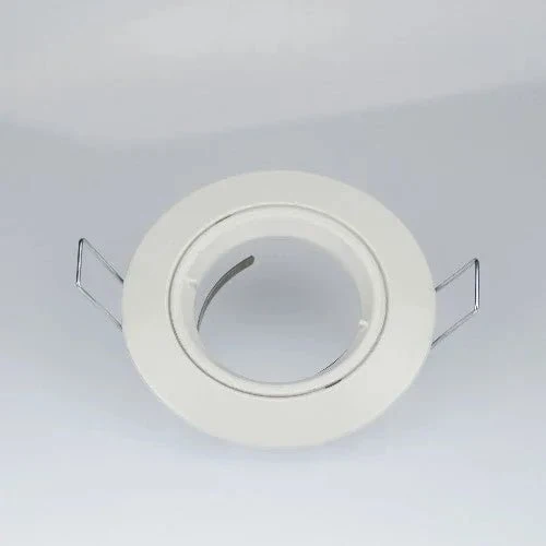 Einbaustrahler Weiß 68 mm aus Aludruckguss – ohne Sprengring, Bajonettverschluss